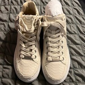 Brand new. j Slides. Mid rise tops. Snakeskin with zipper